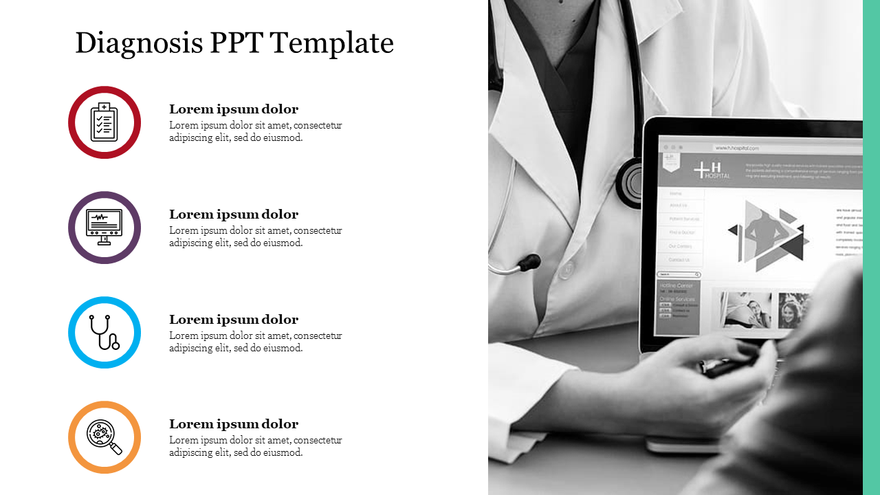 Awesome Portfolio Diagnosis PPT Template Slide Presentation